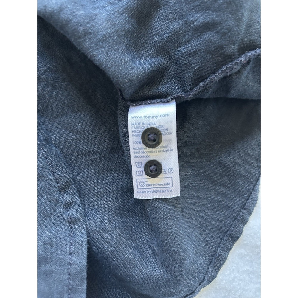 Tommy Hilfiger Men's Long Sleeve Navy Blue Button Down Shirt Large - Picture 5 of 5